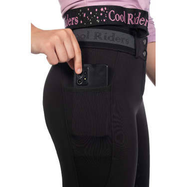 Calça feminina Hailey fundo 1/1 em silicone HKM Preto Calça feminina Hailey fundo 1/1 em silicone HKM Preto
