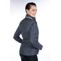 Casaco acolchoado Limoni HKM mulher Grafite Cinzento Casaco acolchoado Limoni HKM mulher Grafite Cinzento