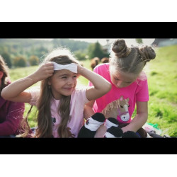 Capa de exterior Cuddle Pony HKM Azul-marinho / rosa vivo Capa de exterior Cuddle Pony HKM Azul-marinho / rosa vivo