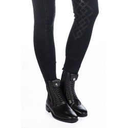 Calças femininas Harbour Island Denim com reforços de silicone HKM Preto Calças femininas Harbour Island Denim com reforços de silicone HKM Preto