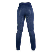 Legging Equilibrio Style com fundo integral em silicone HKM Azul escuro