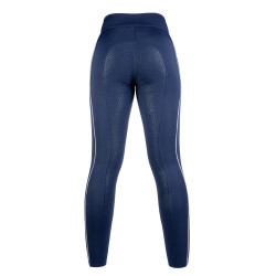 Legging Equilibrio Style com fundo integral em silicone HKM Azul escuro