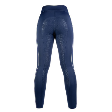 Legging Equilibrio Style com fundo integral em silicone HKM Azul escuro
