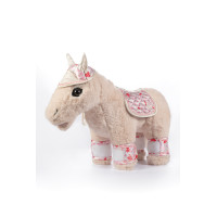 Design do conjunto Cuddle Pony HKM Branco sujo / rosa Design do conjunto Cuddle Pony HKM Branco sujo / rosa