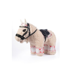 Design do conjunto Cuddle Pony HKM Branco sujo / rosa