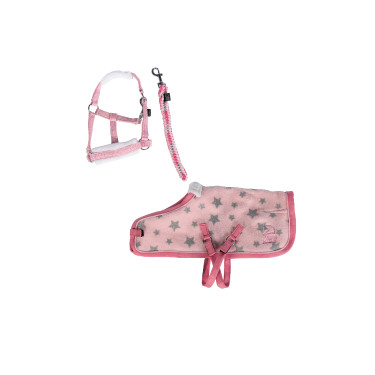 Conjunto Star Cuddle Pony HKM Rosa estrelas Conjunto Star Cuddle Pony HKM Rosa estrelas