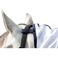 Capa anti-moscas Strong com colar HKM Azul / branco / cinza Capa anti-moscas Strong com colar HKM Azul / branco / cinza