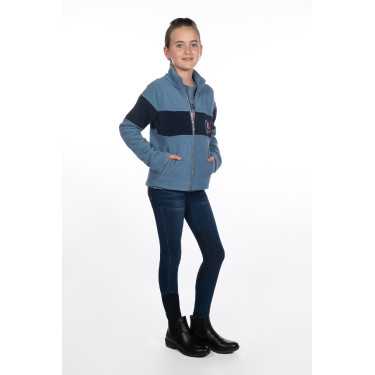 Calça infantil Aymee Denim com reforços de silicone HKM Calça infantil Aymee Denim com reforços de silicone HKM