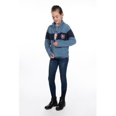 Calça infantil Aymee Denim com reforços de silicone HKM Calça infantil Aymee Denim com reforços de silicone HKM