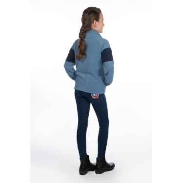 Calça infantil Aymee Denim com reforços de silicone HKM Calça infantil Aymee Denim com reforços de silicone HKM