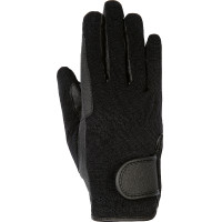 Luvas de inverno em couro sintético HKM Preto Luvas de inverno em couro sintético HKM Preto