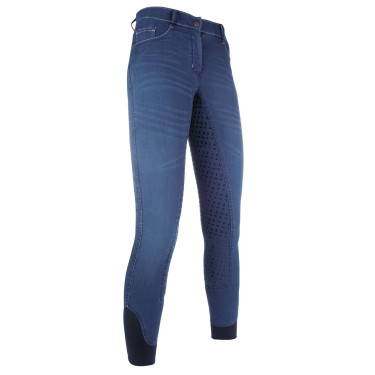 Calça Summer Denim Easy fundo 3/4 em silicone HKM Calça Summer Denim Easy fundo 3/4 em silicone HKM