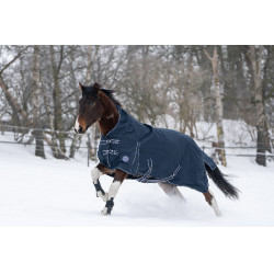 Cobertura highneck Starter 600D 100g HKM Azul escuro Cobertura highneck Starter 600D 100g HKM Azul escuro