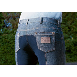 Calça masculina jodhpur Texas new HKM Azul escuro / azul escuro Calça masculina jodhpur Texas new HKM Azul escuro / azul escuro