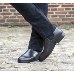Botas de borracha Jodhpur Soft com inserto HKM Preto