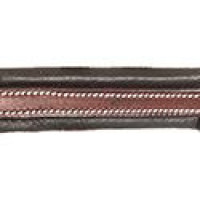 Caveção de couro HKM Soft Castanho Caveção de couro HKM Soft Castanho