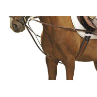 Rendas alemãs HKM com fivelas em inox Preto