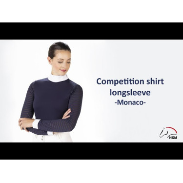 Polo de competição Monaco de mangas compridas HKM Polo de competição Monaco de mangas compridas HKM