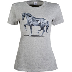 Camiseta Gráfica Cavalo HKM Cinza claro / mescla Cinzento