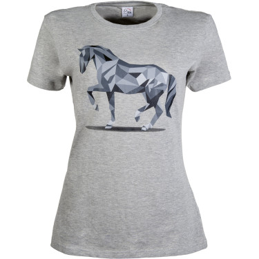 Camiseta Gráfica Cavalo HKM Cinza claro / mescla Cinzento