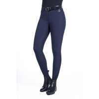 Calça Equine Sports Style com culote de silicone integral HKM Azul escuro Calça Equine Sports Style com culote de silicone integral HKM Azul escuro