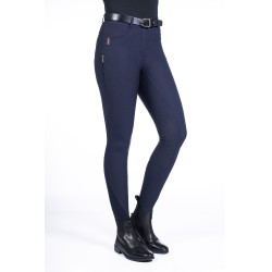 Calça Equine Sports Style com culote de silicone integral HKM Azul escuro Calça Equine Sports Style com culote de silicone integral HKM Azul escuro