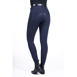 Calça Equine Sports Style com culote de silicone integral HKM Azul escuro Calça Equine Sports Style com culote de silicone integral HKM Azul escuro
