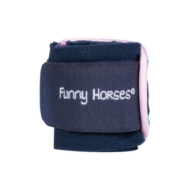 Bandagens de polo Funny Horses Hearts HKM Bandagens de polo Funny Horses Hearts HKM