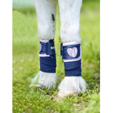 Bandagens de polo Funny Horses Hearts HKM Bandagens de polo Funny Horses Hearts HKM