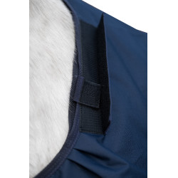 Capa de exterior HKM Kombi com sistema de 2 clipes Azul escuro Capa de exterior HKM Kombi com sistema de 2 clipes Azul escuro