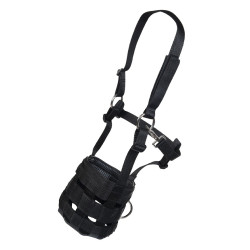 Cabresto com focinheira HKM Preto