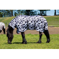 Capa anti-moscas Cow HKM Preto / branco Capa anti-moscas Cow HKM Preto / branco