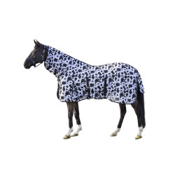 Capa anti-moscas Cow HKM Preto / branco
