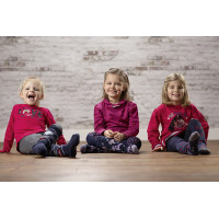 Camiseta de manga comprida Love Horses HKM infantil Cereja Vermelho Camiseta de manga comprida Love Horses HKM infantil Cereja Vermelho