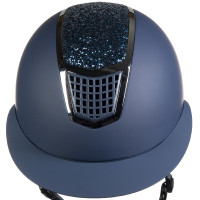 Capacete Glamour Shield HKM Marinho / prateado Azul