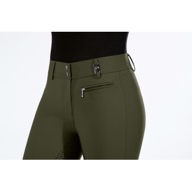 Calça Lea com fundo integral em silicone HKM Calça Lea com fundo integral em silicone HKM