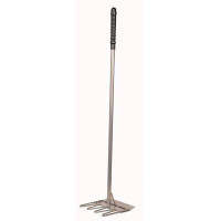 Pá e ancinho para estrume HKM Aleatório Azul