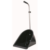 Pá e ancinho para estrume HKM Preto