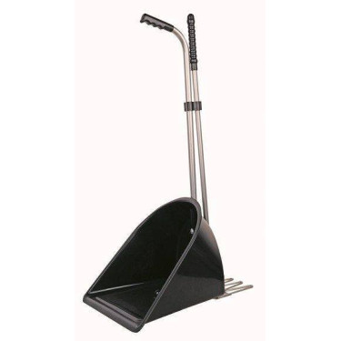 Pá e ancinho para estrume HKM Preto