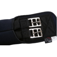 Cilha de softoprene com elástico HKM Preto Cilha de softoprene com elástico HKM Preto
