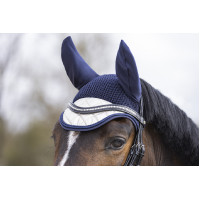 Touca anti-moscas Golden Queen Style HKM Azul escuro / dourado Touca anti-moscas Golden Queen Style HKM Azul escuro / dourado