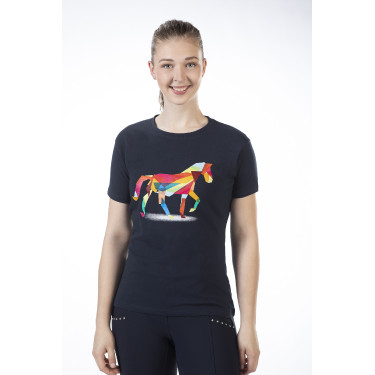 T-shirt Cavalo Colorido HKM T-shirt Cavalo Colorido HKM