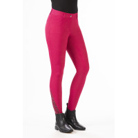Calça Allure com fundo integral em silicone HKM Arando Rosa