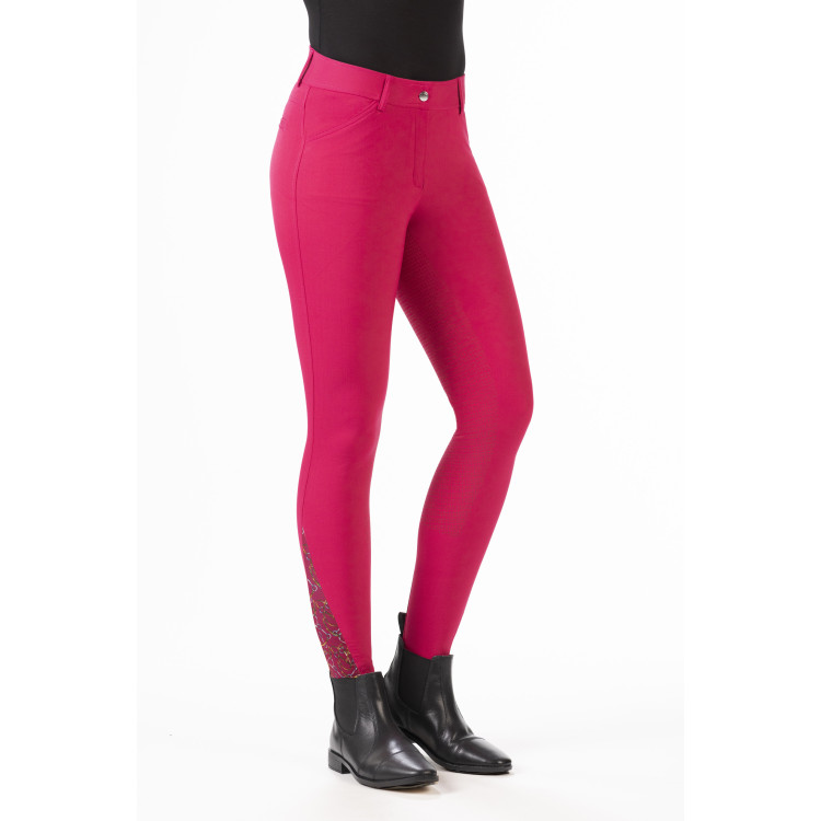 Calça Allure com fundo integral em silicone HKM Calça Allure com fundo integral em silicone HKM