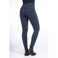 Legging Flow Reflective com fundo integral em silicone HKM Azul escuro Legging Flow Reflective com fundo integral em silicone HKM Azul escuro