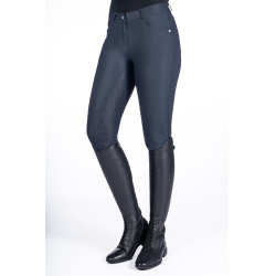 Calça Luna com assento completo em silicone HKM Azul escuro Calça Luna com assento completo em silicone HKM Azul escuro