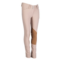 Calça Jodhpur Hunter Kids II com reforços em Alos HKM Natural escuro Bege Calça Jodhpur Hunter Kids II com reforços em Alos HKM Natural escuro Bege