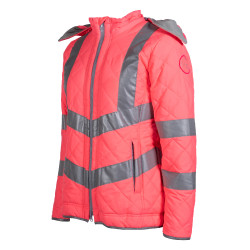 Casaco feminino Reflective HKM Rosa néon