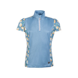 T-shirt funcional Austin Kids HKM Amarelo claro / azul céu T-shirt funcional Austin Kids HKM Amarelo claro / azul céu