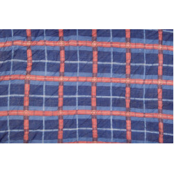 Lenço HKM Horseshoe 85 cm x 85 cm Azul escuro / bordô Lenço HKM Horseshoe 85 cm x 85 cm Azul escuro / bordô